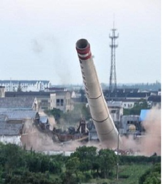 石家莊高空拆除-煙囪爆破拆除新聞