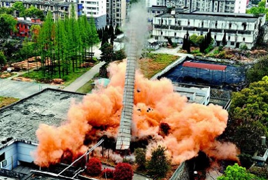 杭州煙囪爆破拆除施工準備與施工注意事項